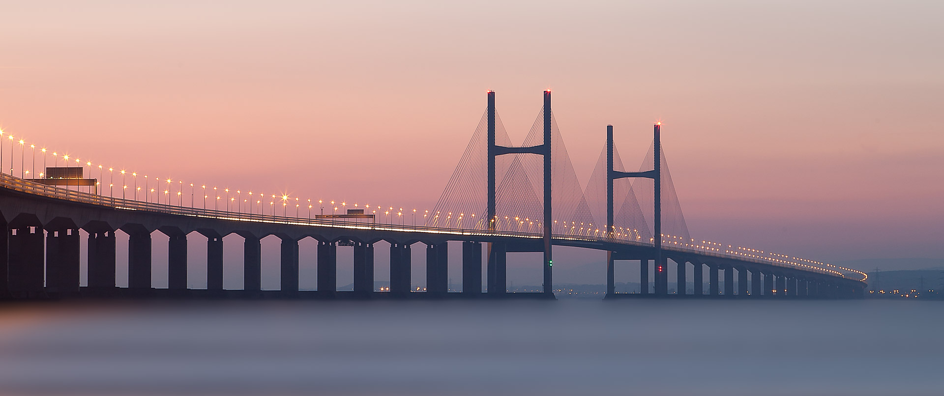 Long Exposure image of the The Second Severn Crossing, buy Richard Olpin LRPS