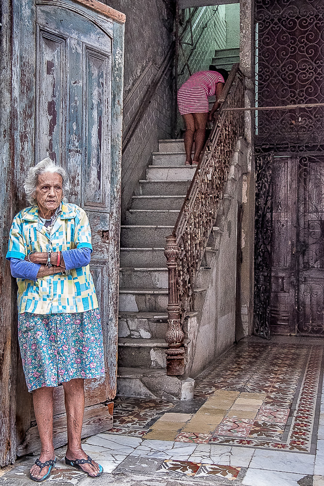 The Cleaner's Here Havana Cuba by Jane Tearle