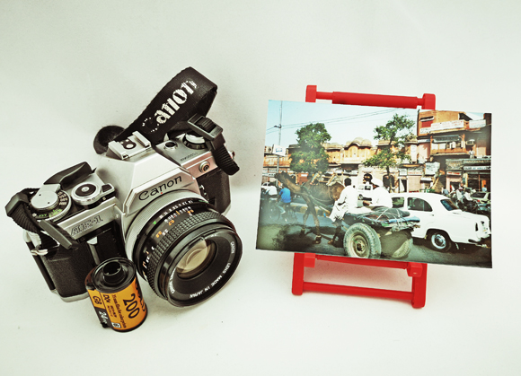 Travel Back In Time With An Analogue Camera, Film Roll And Morris Ambassador