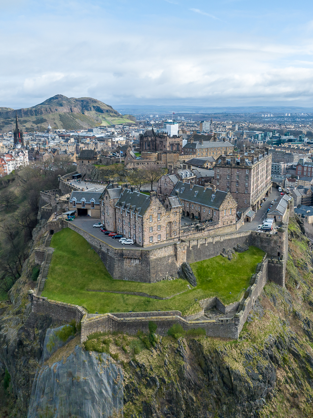 Edinburgh Castle, Scotland, Aerial Photo By Thomas Andy Branson 72Dpi