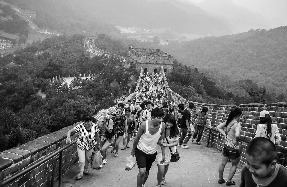 Walk Along The Wall, Beijing, China by Sanjoy Sengupta