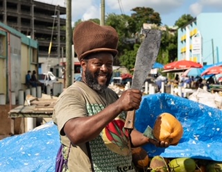 The Coconut Seller, Castries