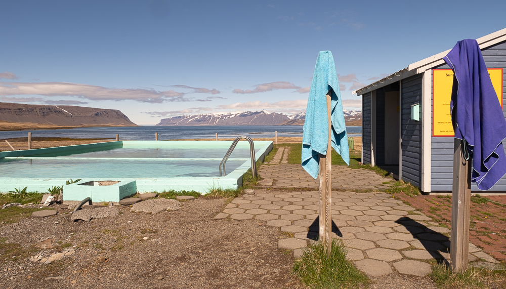 Geothermal Bathing, Midsummer, Iceland by Sue Hutton