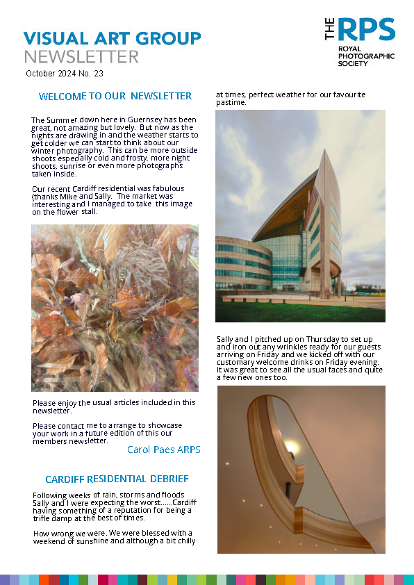 OCTOBER 2024 Visual Art Group Newsletter 23