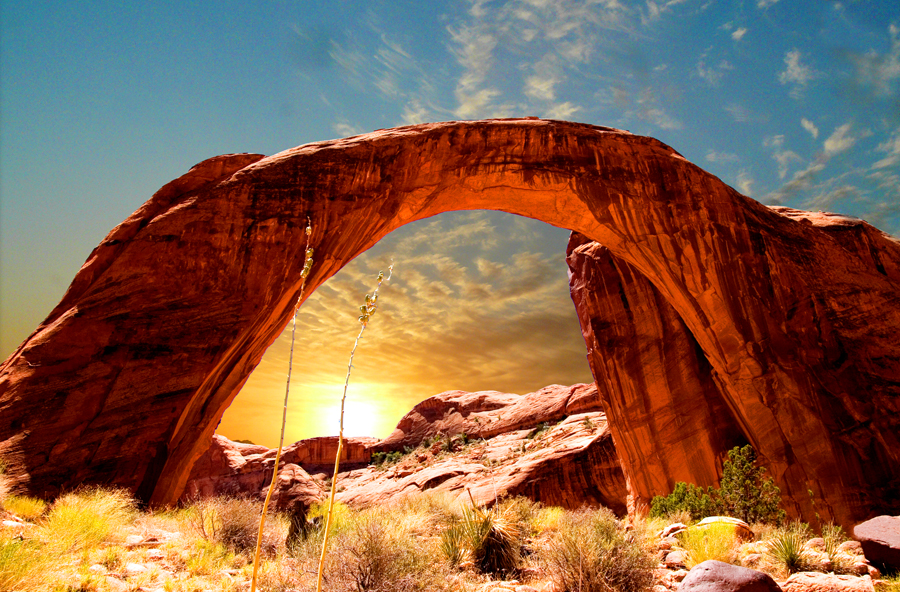 Arch At Sundown By Ines Labunski Roberts FRPS (USA)